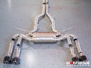 Jaguar F-TYPE Performance Exhaust System - MADNESS - 3.0L V6 - Dual Side Exit - Forged Carbon Fiber Exhaust Tips Jaguar F-TYPE Performance Exhaust System - MADNESS - 3.0L V6 - Dual Side Exit - Forged Carbon Fiber Exhaust Tips